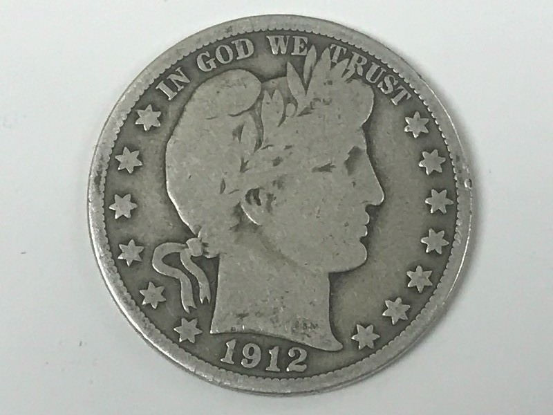 1912-S Barber Silver Half Dollar ...