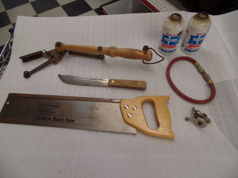 Saw, Refrigerant & Clay Pigeon Thrower