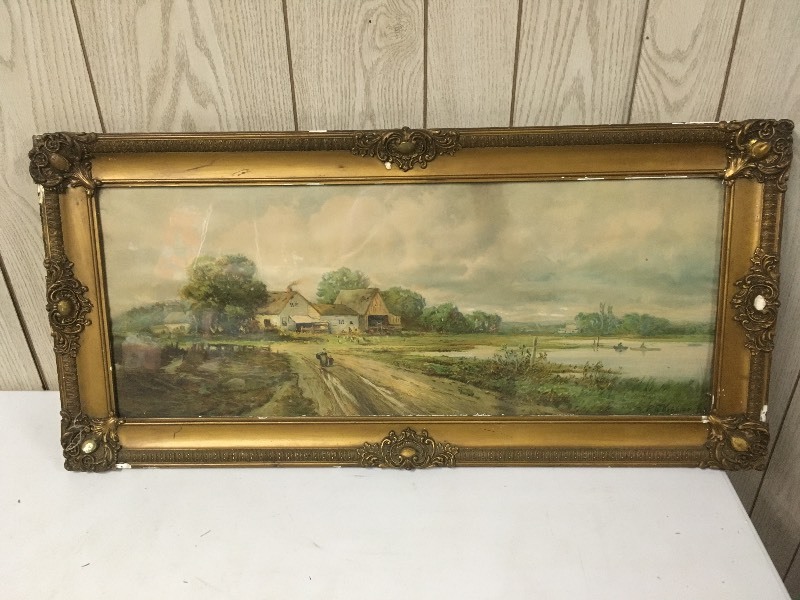 lot 3 image: P.R. Koehler NY Framed Pastel Artwork