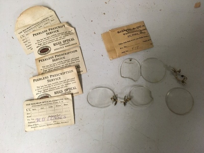 lot 27 image: Antique Glasses with Replacement Lens