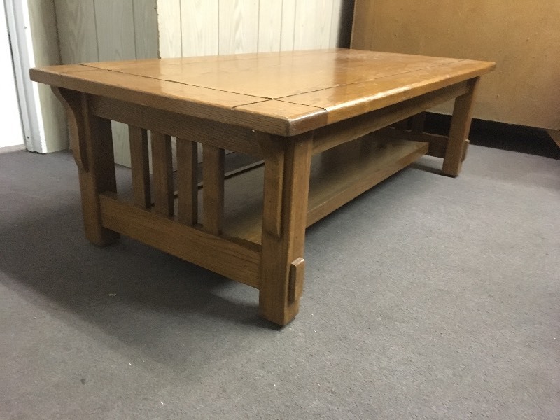 Mission Style Oak Cocktail Table