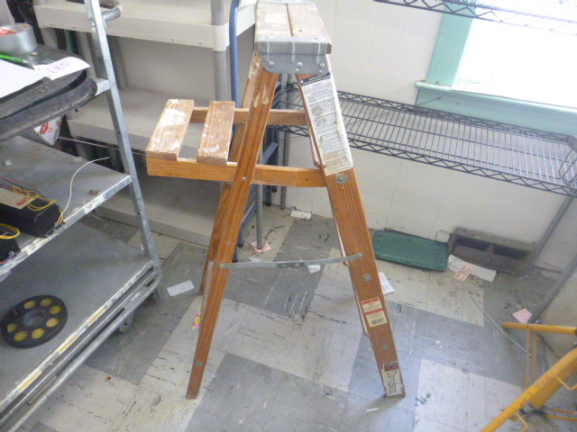 lot 22 image: Davidson Wood Step Ladder