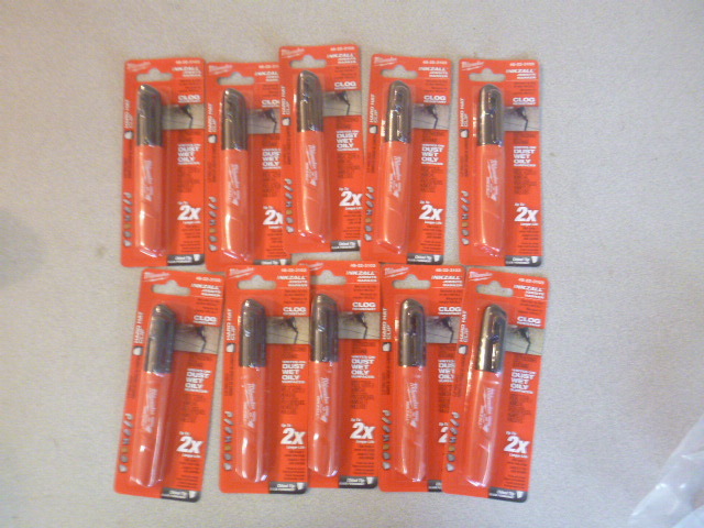 lot 144 image: 10 Milwaukee Inkzall Jobsite Markers