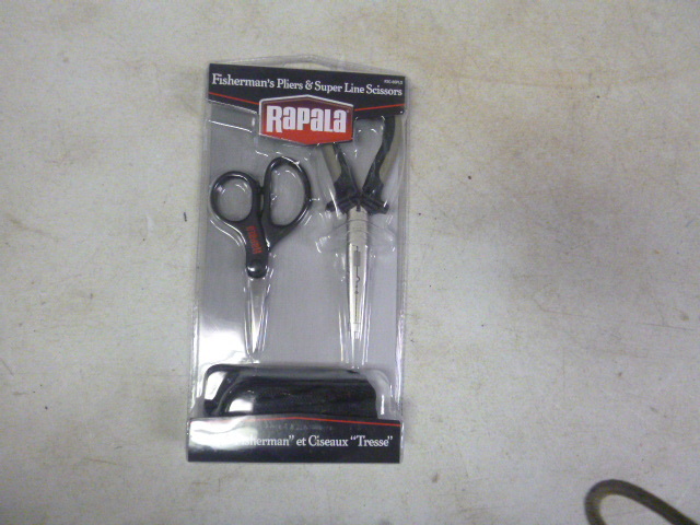 lot 197 image: Rapala Fishermans Pliers and Super Line Scissors