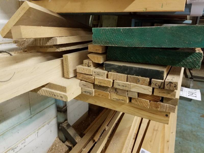 lot 191 image: shelf lot misc. wood misc. length misc. species