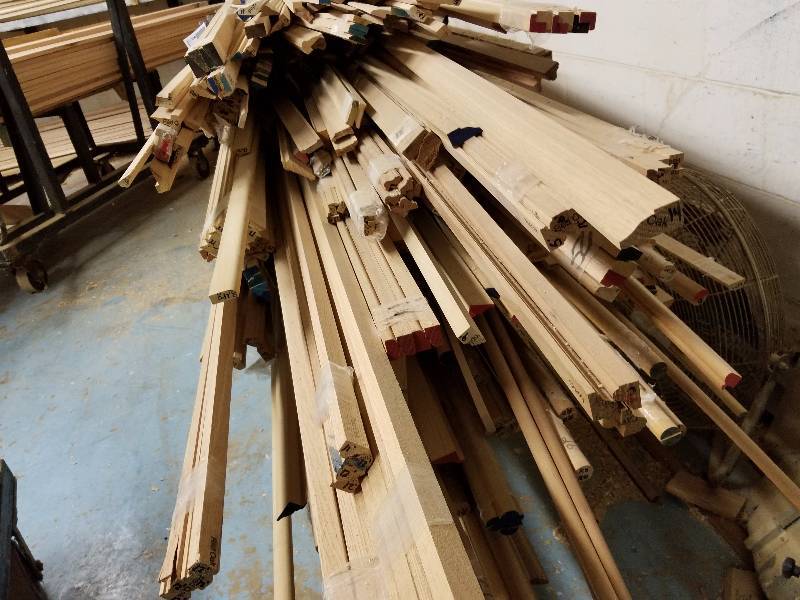 lot 181 image: Large lot misc. wood trim