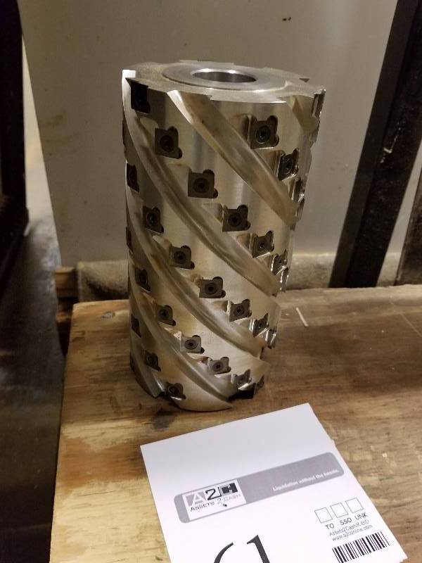 lot 61 image: aluminum carbide insert spiral cut head