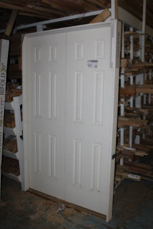 lot 93 image: 48 Double hung   panel prehung door