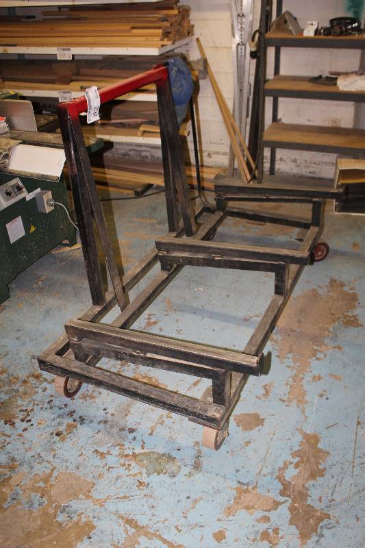 lot 82 image: large heavy duty shop cart on wheels