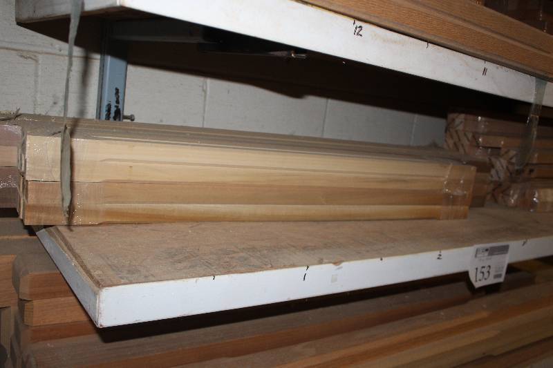 lot 153 image: shelf of stair spindles