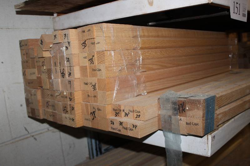 lot 152 image: shelf of stair spindles
