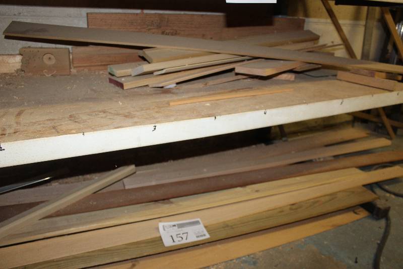 lot 157 image: shelf of misc. flat stock