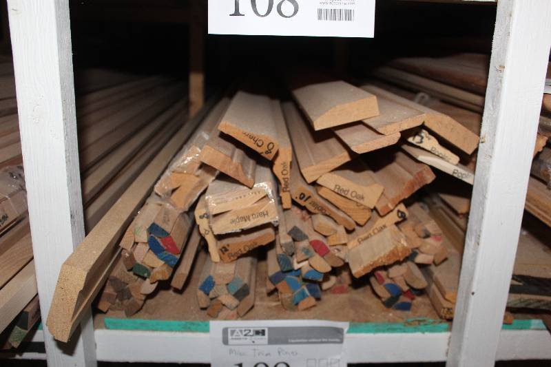 lot 108 image: Shelf of misc. base shoe