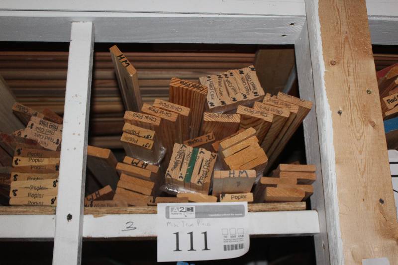 lot 111 image: Shelf of misc. Casing