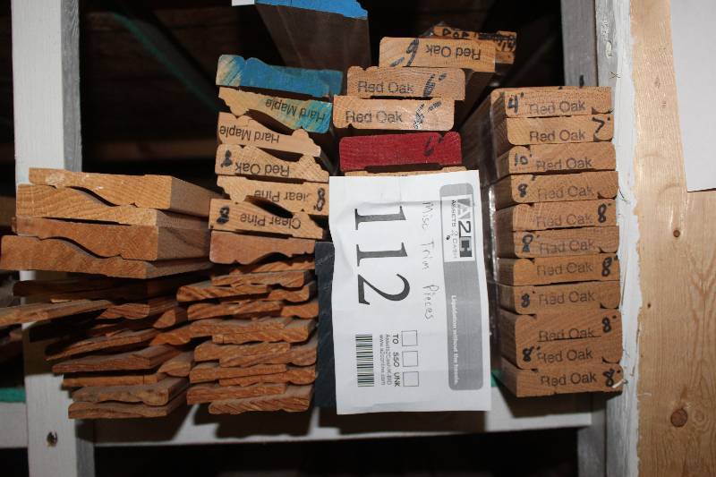 lot 112 image: Shelf of misc. Casing