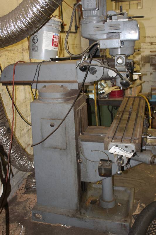 lot 31 image: Enco 100-1598 Turret Knee Milling Machine with digital read-out (Low Hours)