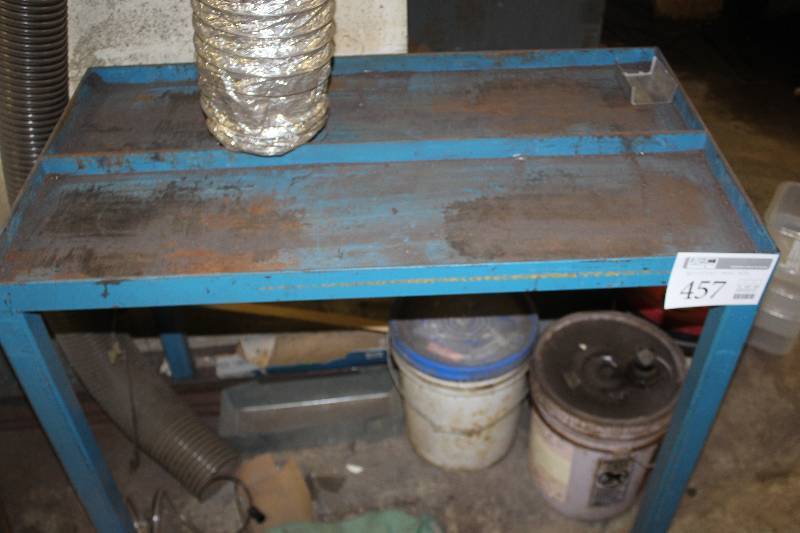 lot 457 image: Metal welding table