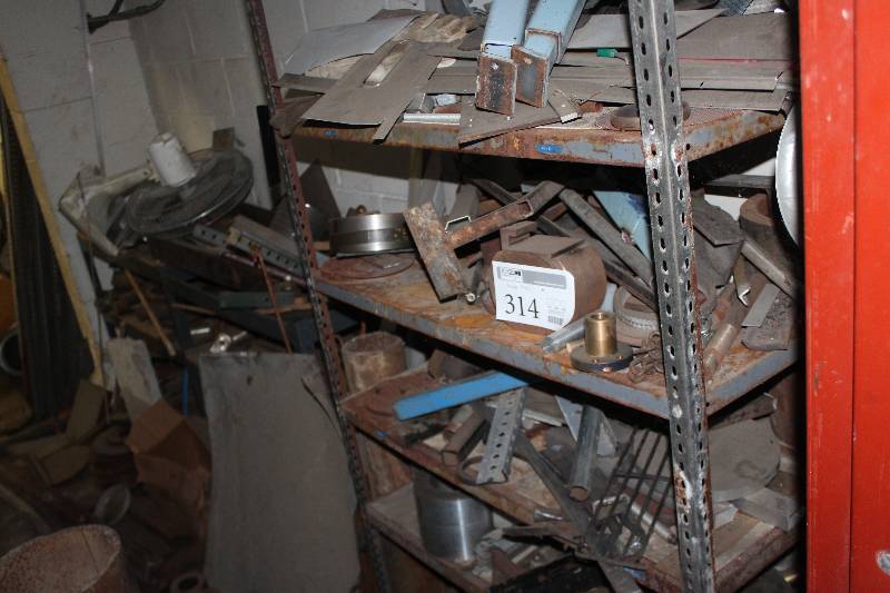 lot 314 image: shelf scrap metal