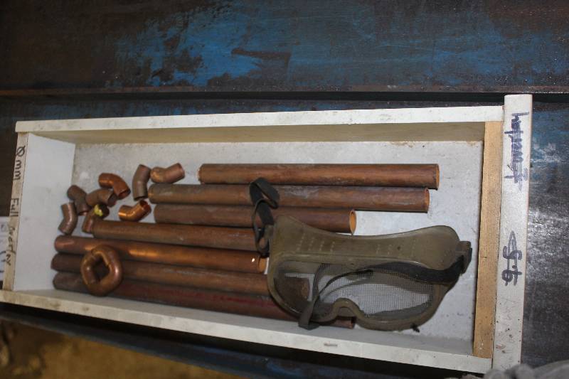 lot 305 image: misc. copper pipe