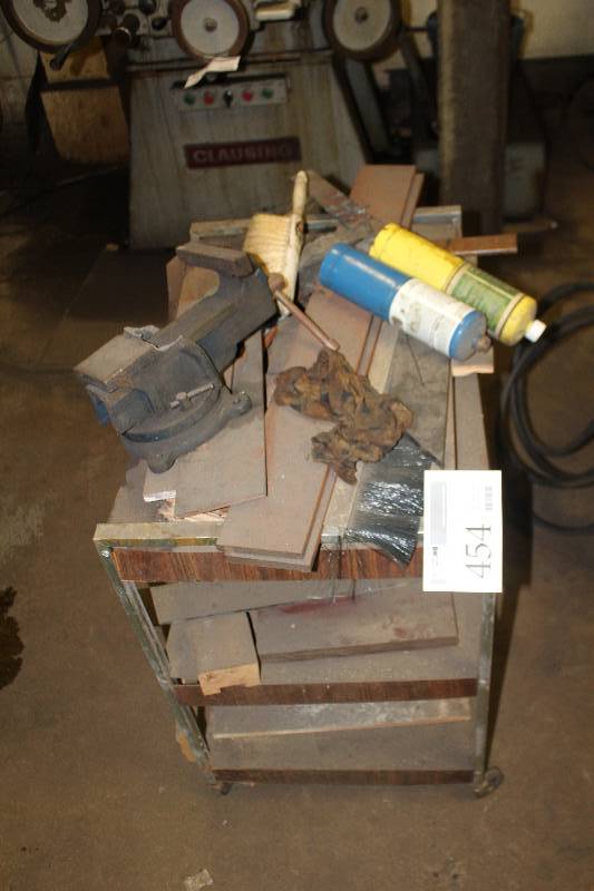 lot 454 image: Cart with misc. items See pictures