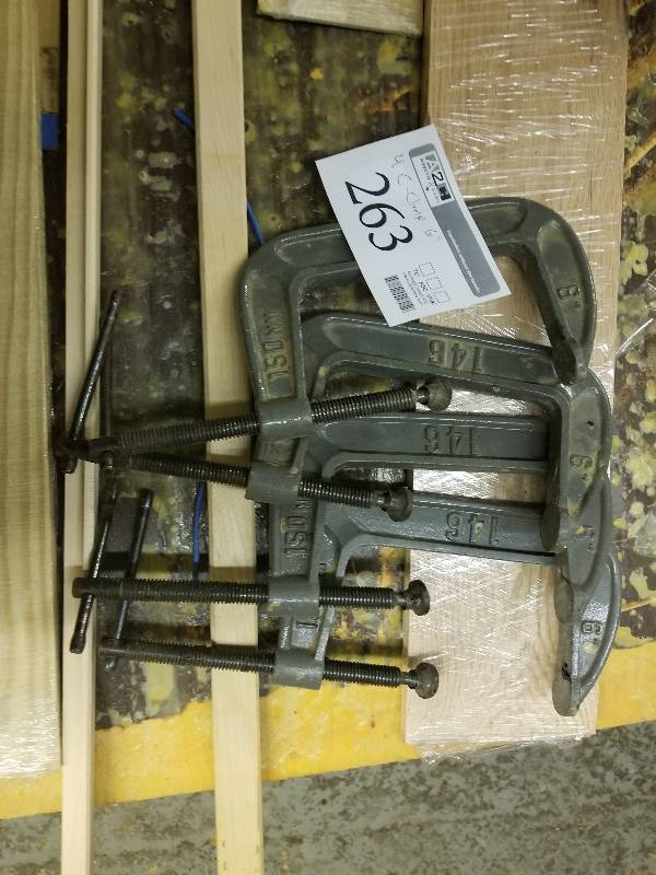lot 263 image: 4 6 c-clamps