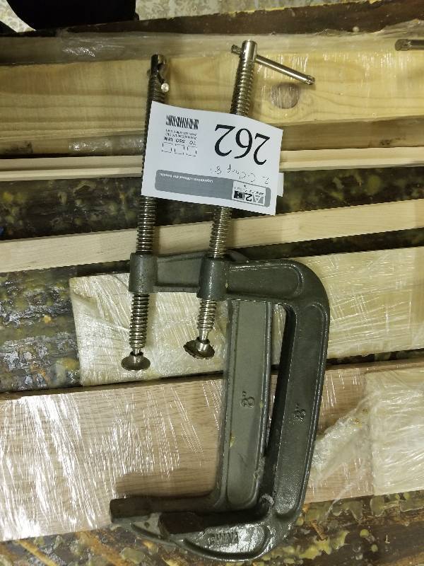 lot 262 image: 2 8 c-clamps
