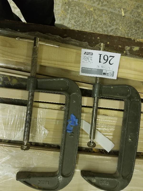 lot 261 image: 2 10 c-clamps