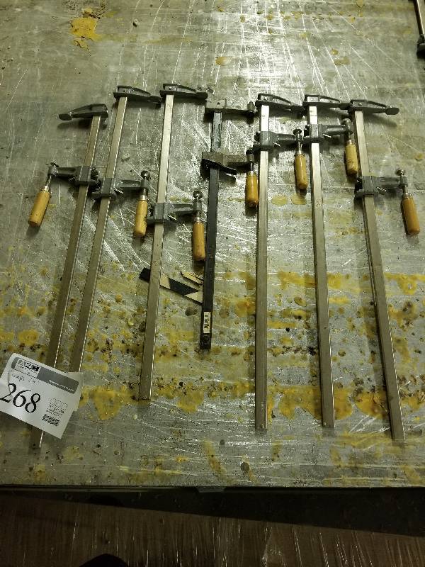 lot 268 image: 7 bar clamps