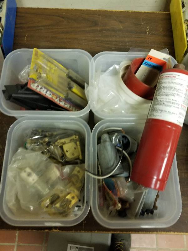 lot 502 image: Lot of (4) Bins of Misc Electrical