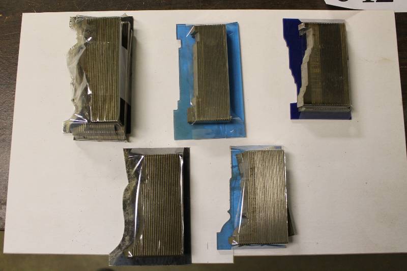 lot 343 image: 5 Casing Profile Knives w Templates