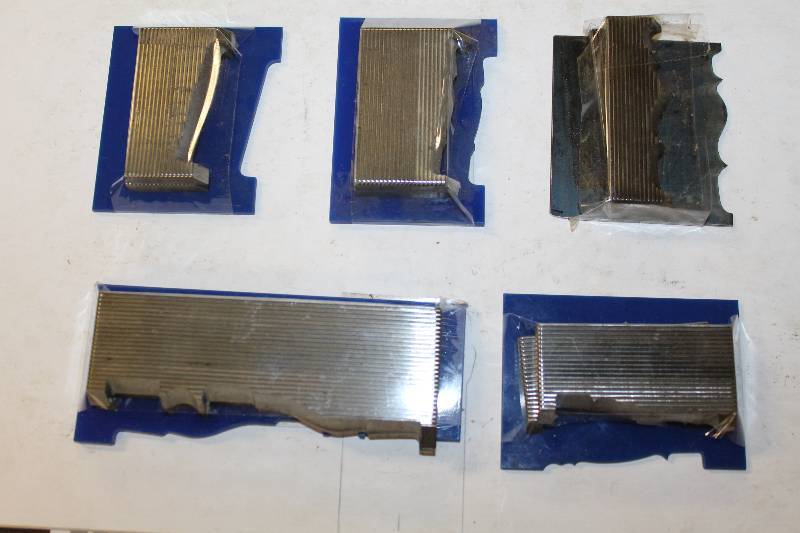 lot 376 image: 5 Casing Profile Knives w Templates