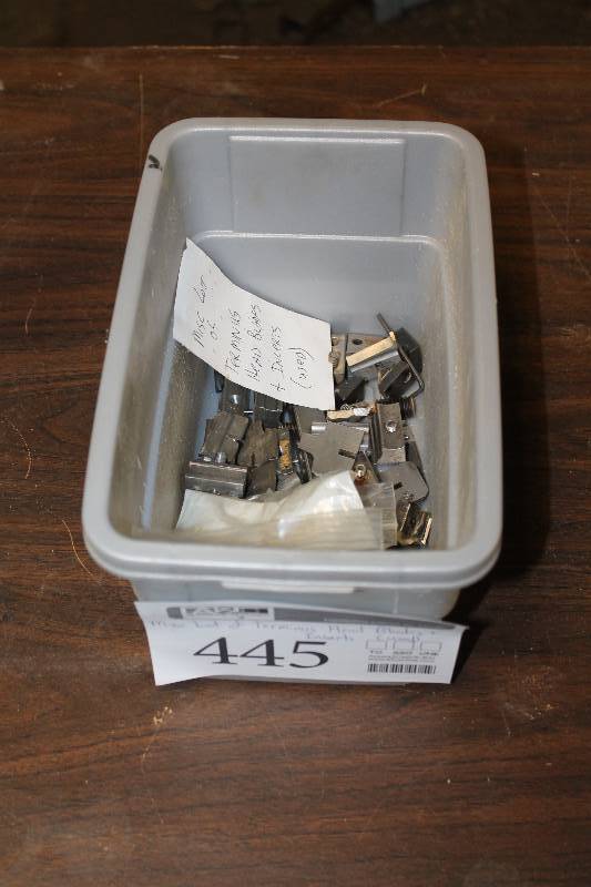 lot 445 image: Misc Lot of Used Terminus Head Blades & Inserts