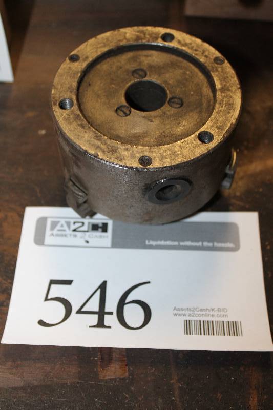 lot 546 image: 4 - 3 Jaw Metal Lathe Chuck