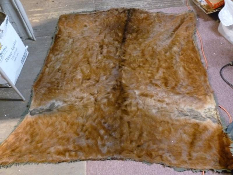 Antique Horse Hide Blanket