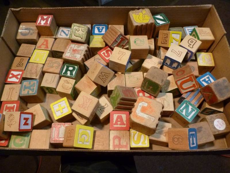 Vintage Wooden Blocks