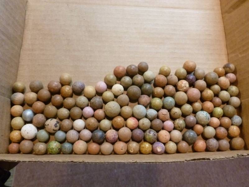 Vintage Clay Marbles