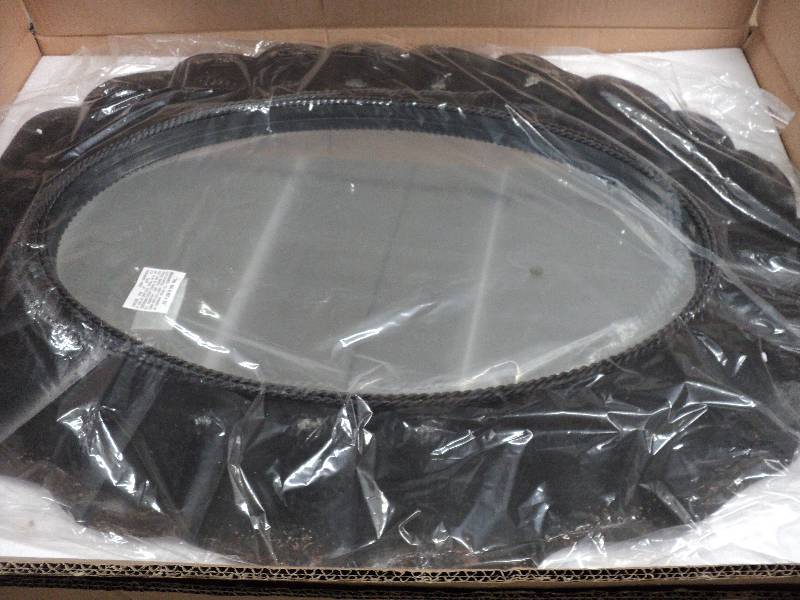 metal frame mirror, 31x24...