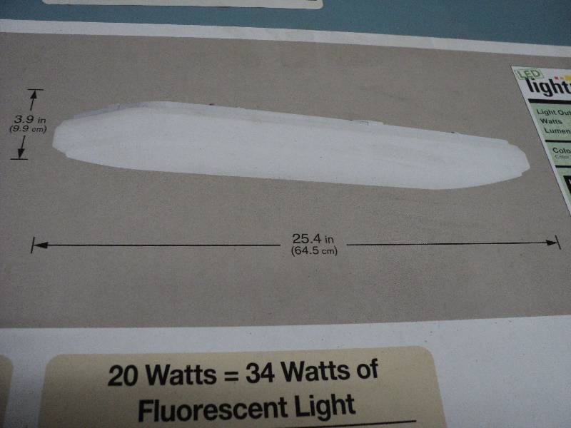 hampton bay, new, 2ft LED ceiling l...
