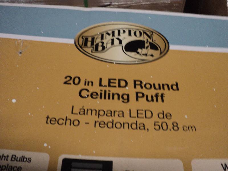 2 20in round LED hampton bay ceilin...