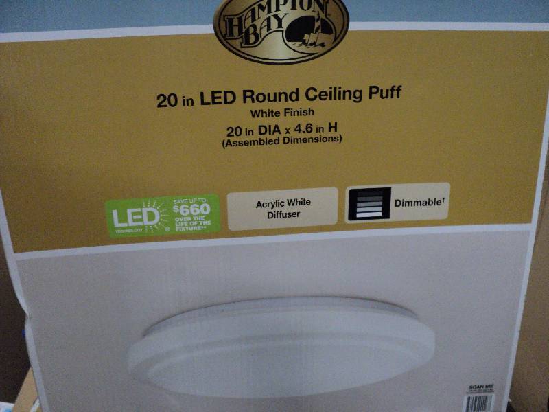 2 20in round LED ceiling lights...