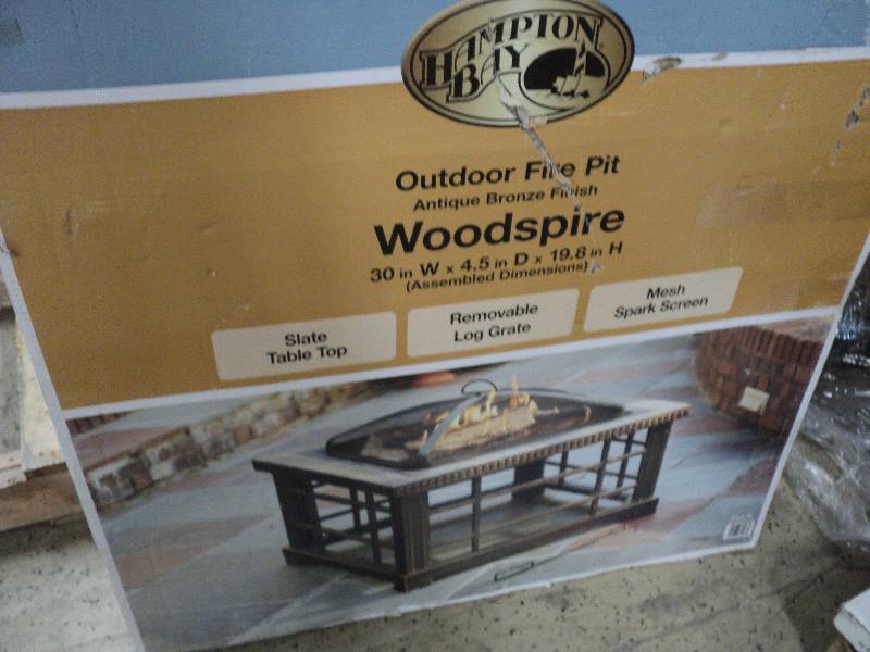 hampton bay wood spire outdoor fire...