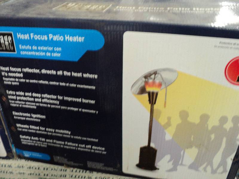 mirage heat focus patio heater...