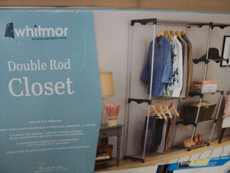 whitmor double rod closet...