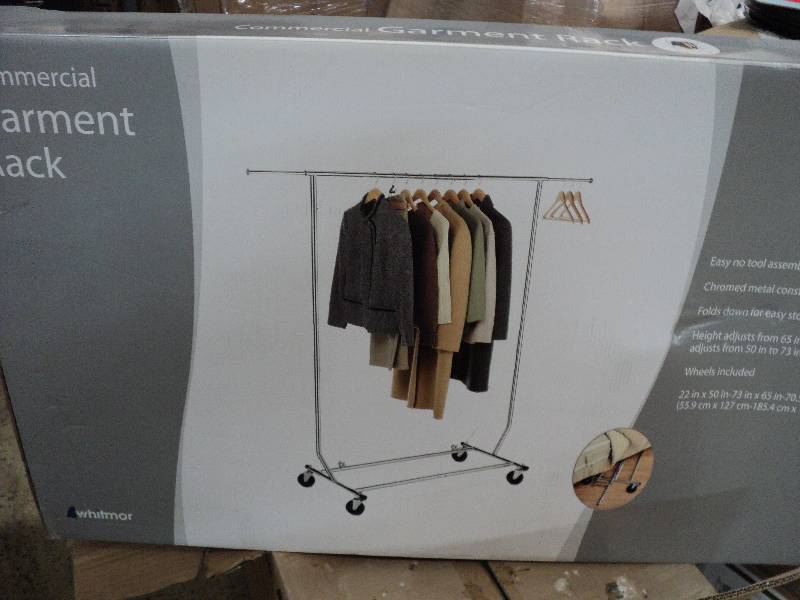 whitmor commercial garment rack...