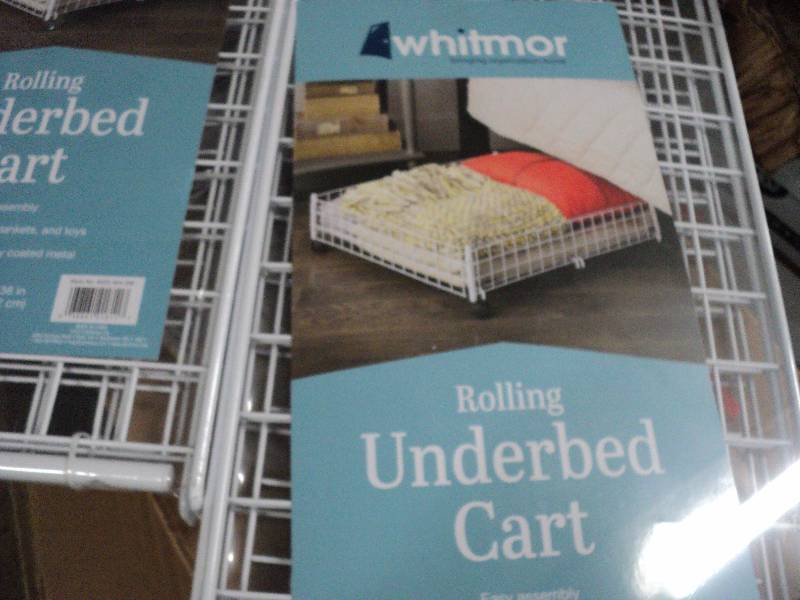 2 whitmore rolling underbed carts...