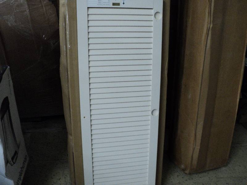 4 polar white wood shutters with ha...