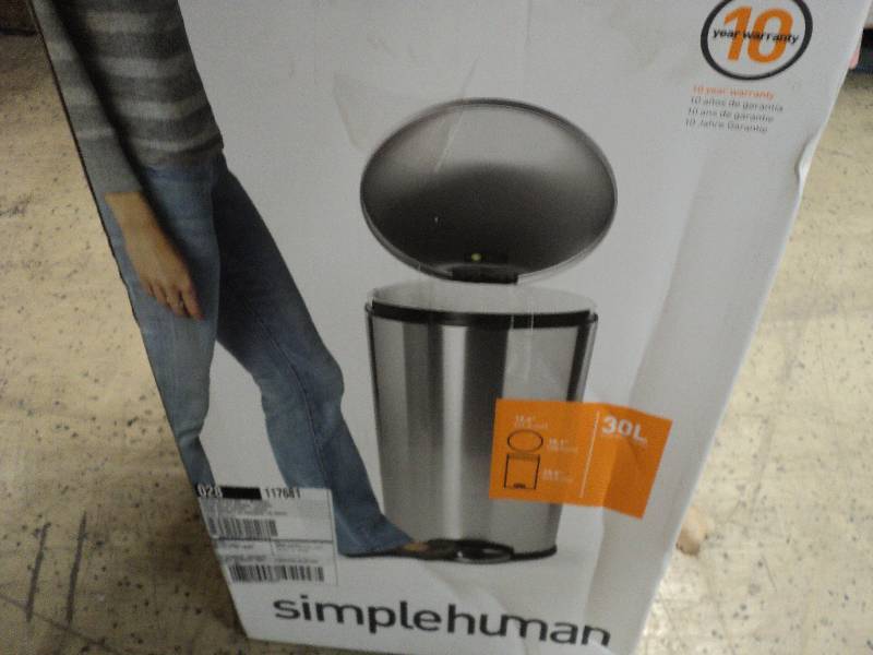 simple human waste basket, 8 gal...