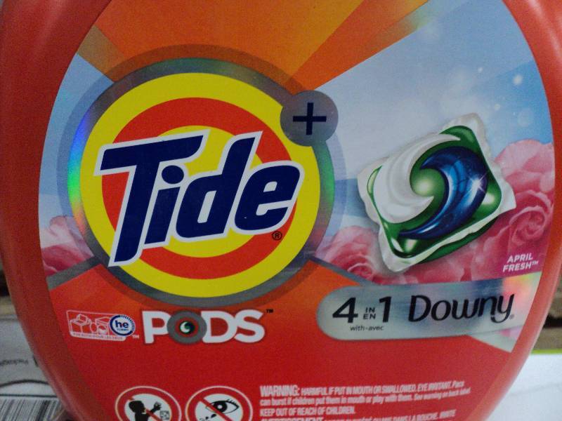 4 bottles of tide pods...