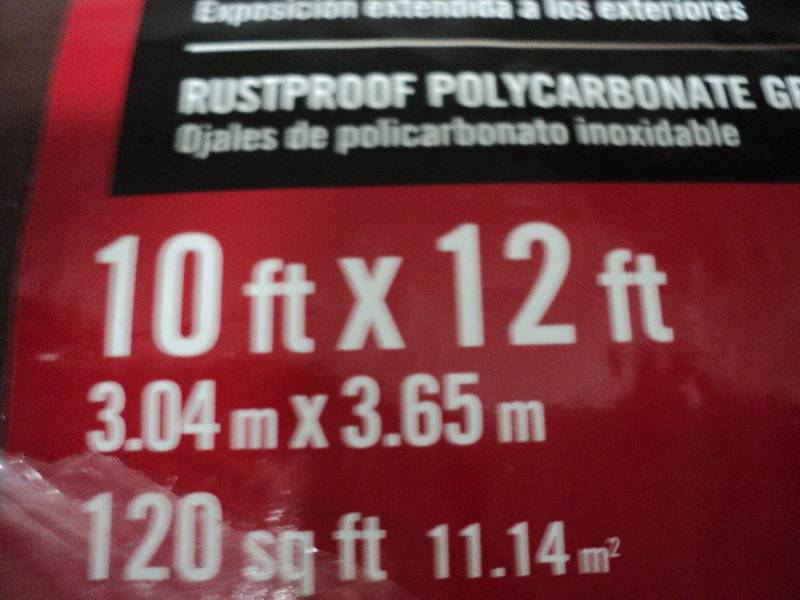 10x12 ft tarp, 10ml...