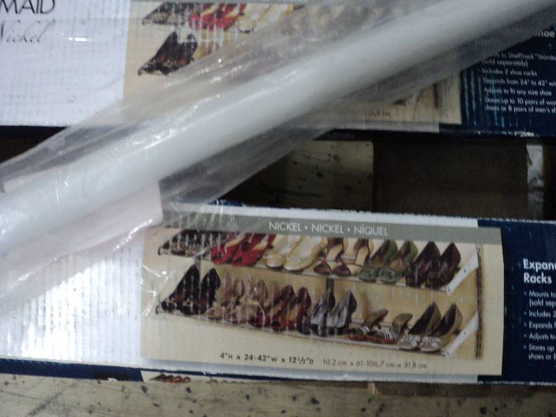 2 closetmaid expandable shoe rack a...